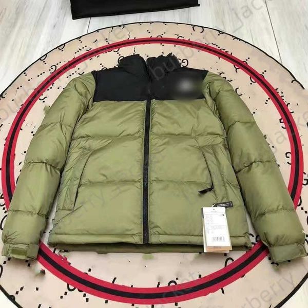 Мужские куртки Northface дизайнерский пуховик зимний чистый хлопок Женская роскошная пуховая одежда с буквенным принтом Тренч Модная пара Короткий дизайнерский