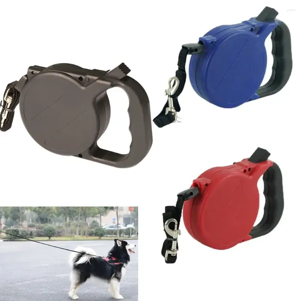 Coleiras para cães 8 metros, útil para caminhar, automática, extensível, para animais de estimação, cordas, trela de treinamento retrátil