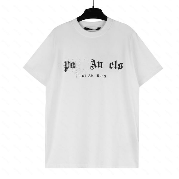 Palms Palm Angel PA Harajuku 23SS Primavera Lettera Stampa Logo Luxurys T Shirt Allentata Oversize Hip Hop Unisex Manica corta Tees Angels 2214 IYN