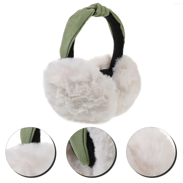 Berets Ear Cuff Muffs Mulheres Inverno Fofo Aquecedor Earmuffs Womens Plush Warmers Capa Feminina