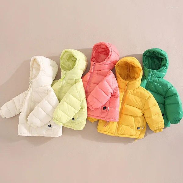 Piumino invernale Ragazzi neonate Con cappuccio in cotone Addensare Giacca calda per bambini Parka 1-15 anni Abbigliamento per bambini Cappotti per ragazzo