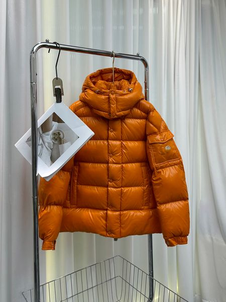 Meng-Ke Lai 2023 70 Kurze Daunenjacke Herren Casual Fashion Warm Daunenjacke Orange Gelb