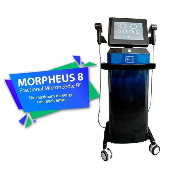 Morpheus8 rf microagulhas máquina profundidade 8 alça dupla (facebody) para rejuvenescimento da pele rugas remover levantamento de rosto aperto da pele