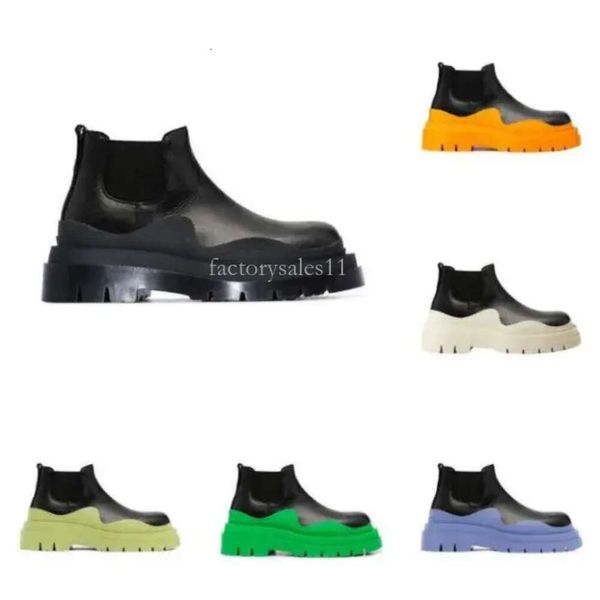 Black Full Blac Sole Designer Bottega Sapatos Homem Bottega Moda Pneu Lean Couro Mulheres Botas Homens Plataforma Chunky Sapatos Lady Knight Low Top Boots com caixa