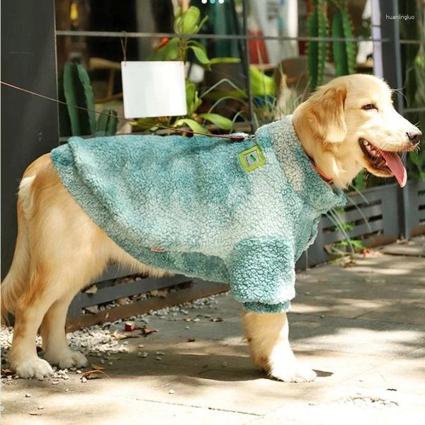 Abbigliamento per cani Inverno caldo e spesso grande abbigliamento 3XL-7XL Giacca in lana d'agnello per cani di taglia media Cappotto antivento Maglione Accessori per animali domestici
