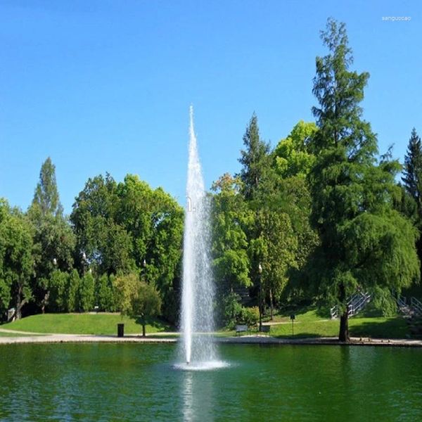 Gartendekorationen Edelstahlpumpe Super-High-Shooting Outdoor-Wasserbrunnen auf Seen
