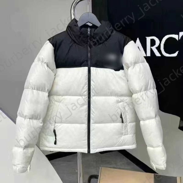 Женские и мужские куртки Nf Parkas Northe Puffer the Nort Пуховик накладное пальто Открытый воротник-стойка Свободные толстые вышитые буквы на молнии Теплые пальто Топы