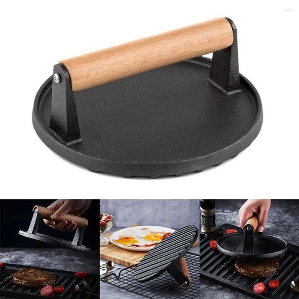 Strumenti Resistente al calore Pennarello per hamburger Pressa per ferro Gadget da cucina Stencil circolare per cuocere a casa