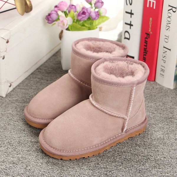 Venda quente-venda de marca crianças sapatos meninas botas inverno quente tornozelo da criança meninos botas sapatos crianças botas de neve crianças de pelúcia sapato quente uggile