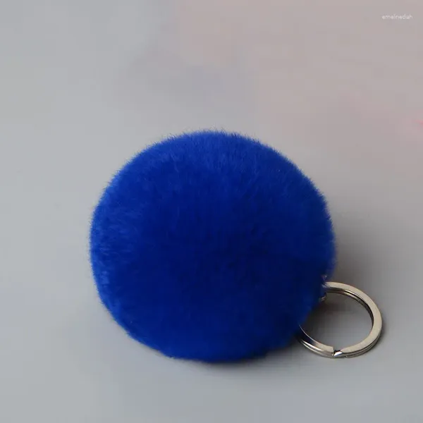 Schlüsselanhänger Ms.Bobblefur Rex Fell Pompons Charm Echter Ball Schlüsselanhänger Natur Promotion Gi