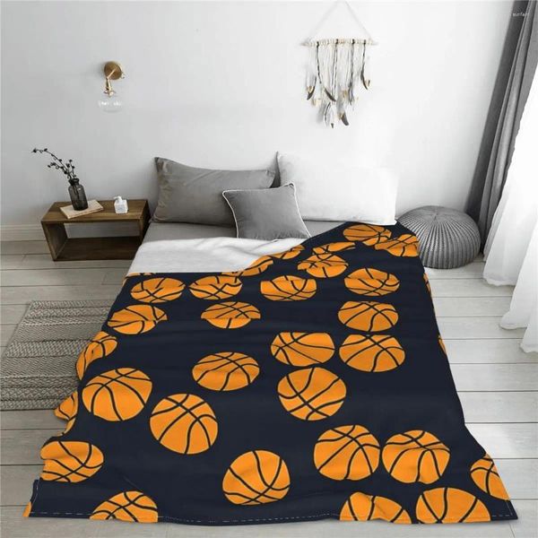 Одеяла Симпатичная баскетбольная кровать Одеяло Фланелево Кондиционер