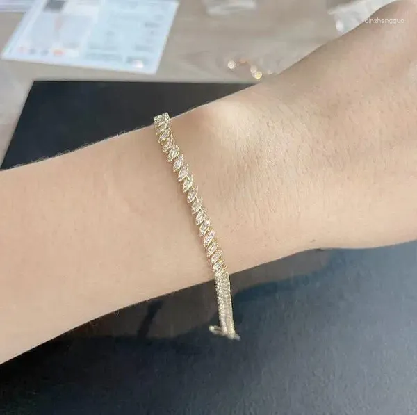 Brincos Aazuo personalizam link colar de ouro amarelo 18k 15 polegadas