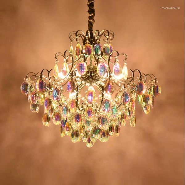 Pendelleuchten Europäischer Kristall-Kronleuchter Wohnzimmer Restaurant Luxus Kreative Persönlichkeit El Lobby mit LED-Beleuchtungskörper