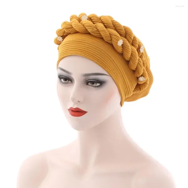 Beralar Türban Cap Flower Beanie Headwrap Hafif Şapka Yok