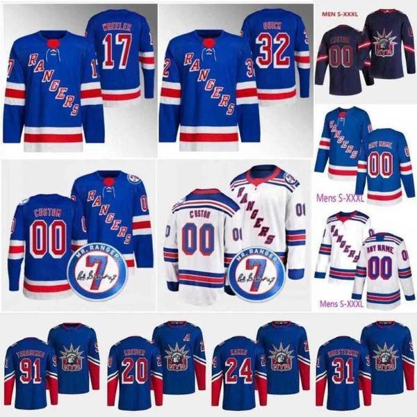 17 Maglia Blake Wheeler Rangers Jonathan Quick Jacob Trouba Mika Zibanejad Vladimir Tarasenko Igor Shesterkin Adam Fox Chris Kreider KAndre Miller Artemi Panarin