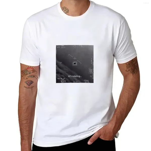 Männerpolos Es dreht sich ... (Gimbal UAP / UFO) T-Shirt ästhetische Kleidung Vintage Lustige T-Shirts für Männer