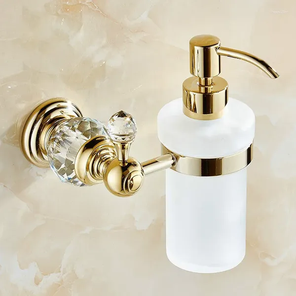 Sıvı Sabun Dispenser Avrupa Duvar Asma Metal Duş Jel Şampuan El dezenfektan Depolama Şişesi Banyo Malzemeleri MX5291636