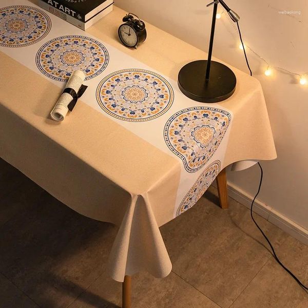 Table Cloth Art Einweg-Tischdecke, Gitter, PVC-Abdeckmatte _Jes4789