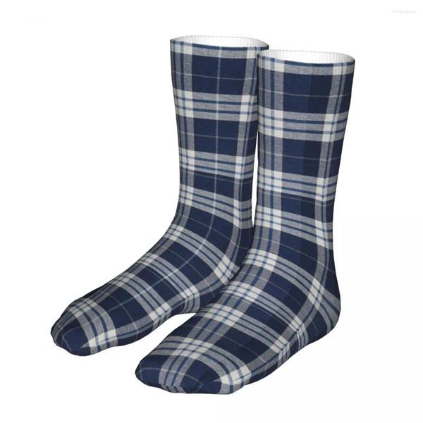 Herrensocken Happy Funny Damen Harajuku Plaid Retro Klare Sportstrümpfe Frühling Sommer Herbst Winter