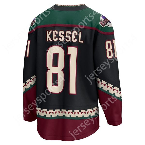 2023 Maglia da hockey su ghiaccio classica cucita Arizona 81 Kessel 9 Keller 97 Roenick Maglia personalizzata a buon mercato della migliore qualità