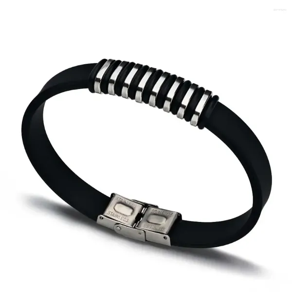 Charme Pulseiras Vintage Great Wall Rune Pulseira Masculina Moda Dominadora Aço Inoxidável Fivela Magnética Jóias Presente