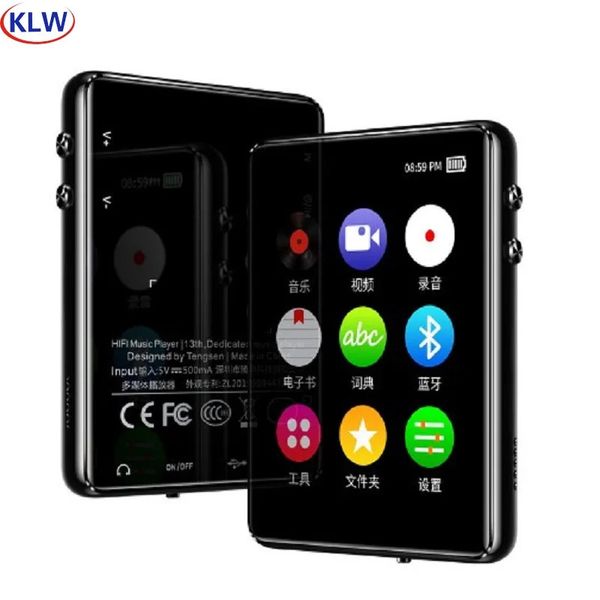 MP3 MP4-плееры 24-дюймовый Mp3-плеер Mp4 поддерживает TF-карту 128 ГБ Mp5 Touch Bluetooth, совместимый с высококачественной записью музыкального видео FM-радио 231030