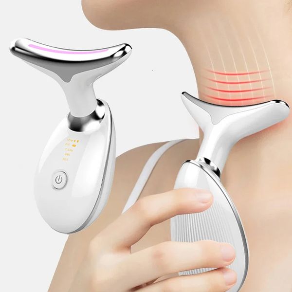 Dispositivos de cuidados faciais máquina de levantamento de pescoço dispositivo de beleza anti rugas massageador rejuvenescimento da pele fino duplo queixo vibrador gota 231027