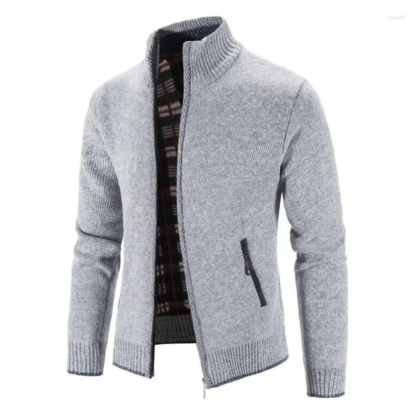 Erkek Sweaters Erkekler Kış Ceketleri Katlar Hırka Sweatercoats Kaliteli Erkek Stand-up Yakası Slimp Slim Fit 3xl