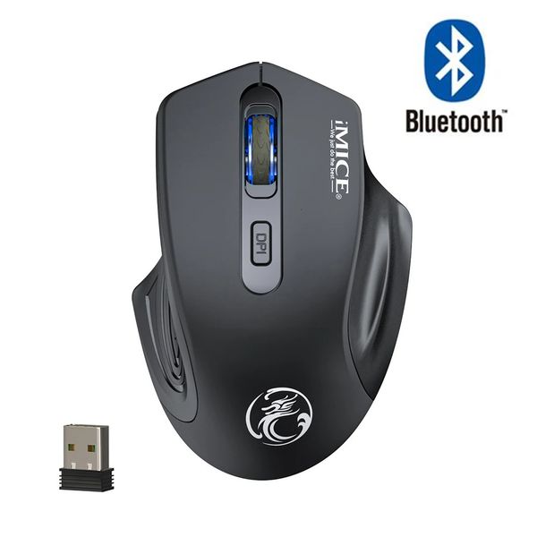 Ratos Recarregável Computador Wirless Gaming Mouse Sem Fio Bluetooth Mouse Ergonômico Silencioso Usb Mause Gamer para Laptop Pc 231030