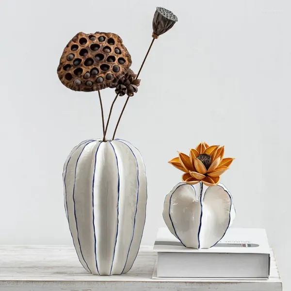 Vasen Kreative Karambolen Keramik Vase Dekoration Getrocknete Blumen Simulation Obst Handwerk Wohnzimmer TV Schrank Ornamente