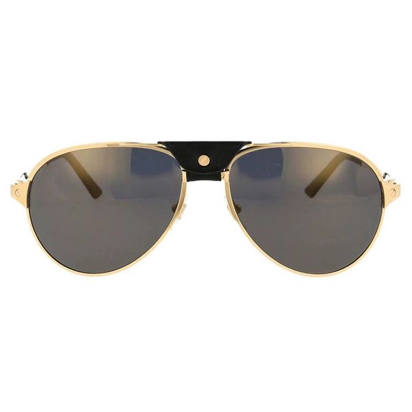 óculos de sol masculinos de designer de luxo para homens e mulheres metal molduras de ouro uv400 lentes de proteção retro yewar