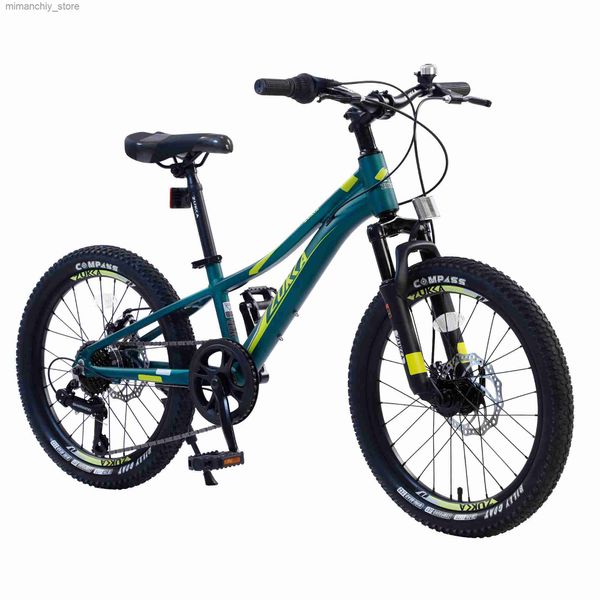 Bicicletas 20 polegadas crianças bicicleta meninos meninas mountain bike idades 8-14 7 velocidade adolescente crianças crianças bicicletas freio a disco de suspensão dianteira q231030