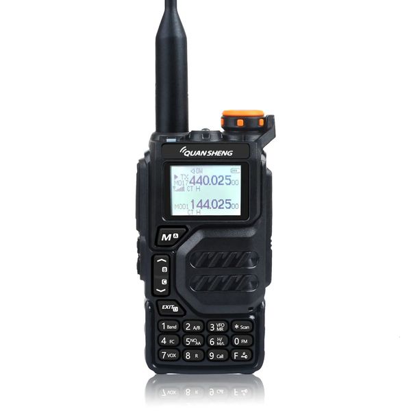 Walkie Talkie Quansheng UVK5 50600MHz 200Ch 5W Banda aerea UHF VHF DTMF FM Scrambler NOAA Copia di frequenza wireless Radio bidirezionale 231030