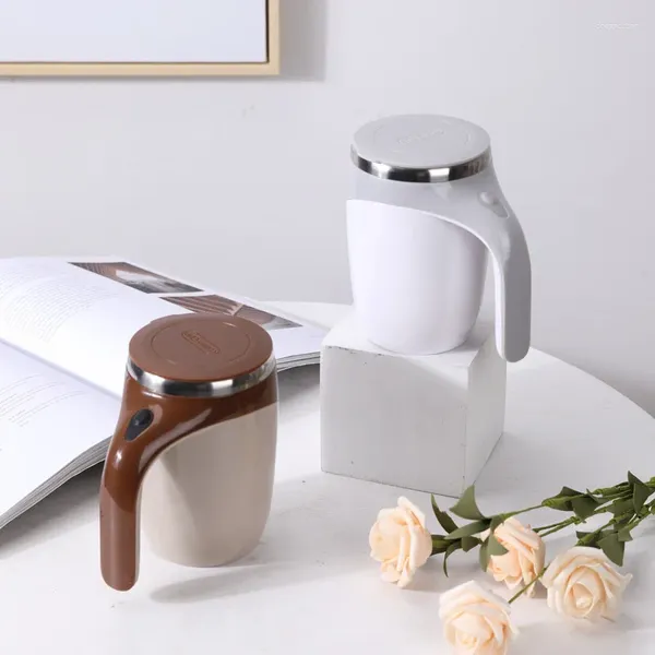 Bicchieri Bottiglia d'acqua automatica Tazza con agitazione automatica Tazza per caffè Latte Miscelazione Tazza termica in acciaio inossidabile Doppio isolamento elettrico Smart