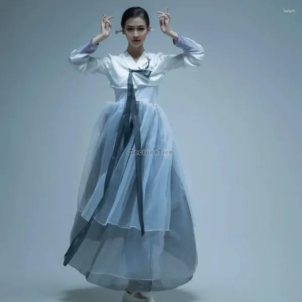 Roupas étnicas 2023 clássico tradicional coreano dança desempenho prática vestido super fada traje feminino diário hanbok s695