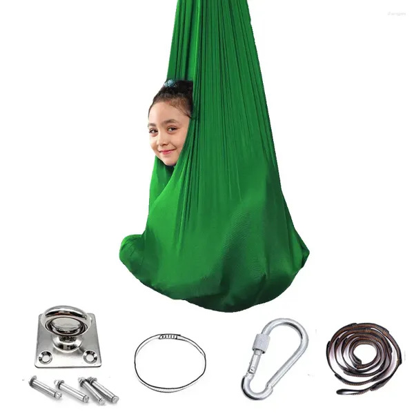 Mobili da campo Altalene sospese Sedie 100x280 cm Per bambini Amaca per bambini Terrance Antenna Yoga Tenda per una persona Interni Hangmock per interni