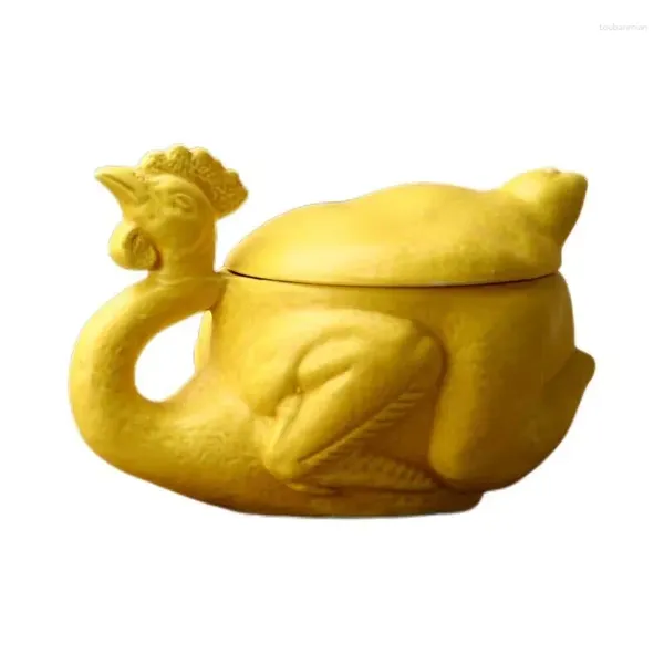 Canecas 3D Chicken Jar Cup Cerâmica Caneca Criativa Sal Assado Engraçado Forma Estranha