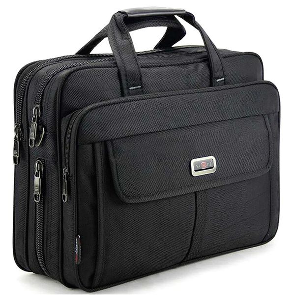 Pastas Homens Maleta Bolsas Homem Saco de Trabalho para Advogado Escritório Bolsa Mulheres Impermeável Nylon Laptop Bags Business 15.6 Polegadas Computador 231030