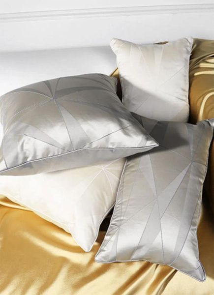 Yastık moda serin geometrik dekoratif atma yastık/almofadalar kasa 30x50 45 50 gri sarı turuncu mavi mavi kapak ev dekorasyon