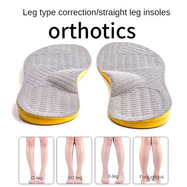 Peças de sapato Acessórios PU Palmilha Órtica para Pés Planos Suporte de Arco Sapatos Ortopédicos Sole Palmilhas Homens Mulheres OX Leg Corrected Care Pad 231030