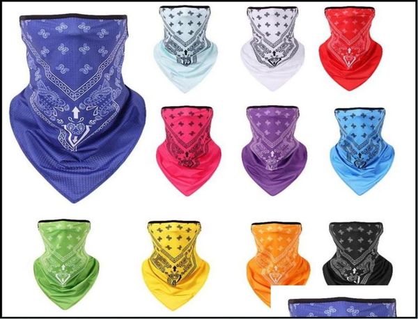 Schutzausrüstung Radfahren Sport OutdoorRadfahren Kappen Masken Gesicht Schal Bandana Ohrschlaufen Sturmhaube Männer Frauen Hals Gamaschen für Staub1776025