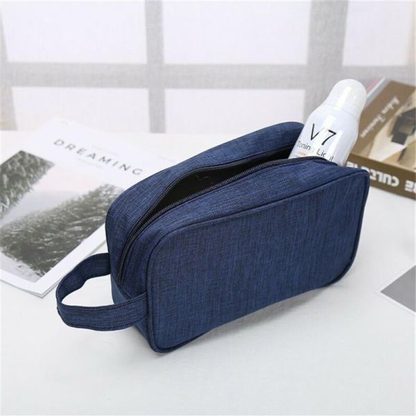 Bolsa de cosméticos feminina e masculina, bolsa de higiene pessoal com zíper, organizador portátil para viagem, maquiagem, bolsa de mão 238x