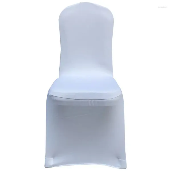 Чехлы на стулья 94x40 см, оптовая продажа Китая, низкая цена, эластичный толстый полиэстер, банкетный, обеденный, свадебный, белый чехол