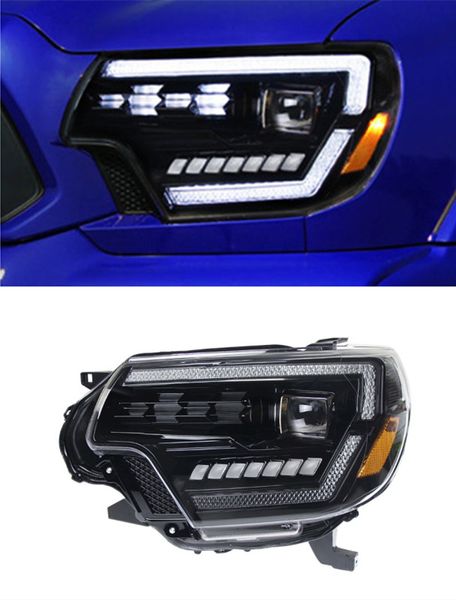 Faro A LED per Toyota Tacoma 20 12-20 15 Fari Anteriori A LED Sostituzione DRL Proiettore di luce Diurna Facelift