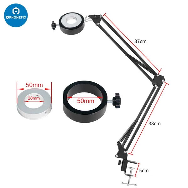 Câmeras IP Suporte de Microfone de Gravação Extensível Microscópio Câmera Suspensão Boom Scissor Arm Stand Mic Clip para Vídeo Live Webcam 231030