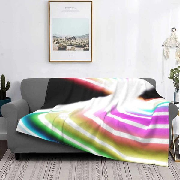 Decken ohne Titel, hochwertige, bequeme Decke für Bett und Sofa, weiche Decke, helle Primärfarben, Kunst, abstrakt