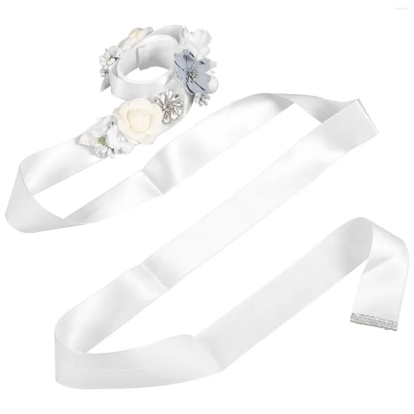 Cinture Cintura da sposa Abiti da sposa Fascia da damigella d'onore Fiore Nastro Donna Strass