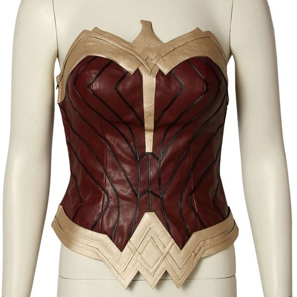 Halloween Carnival Adult Wonder Girl Diana Prince Cosplay Armatura toracica eroina sexy top eroe costumi accessori