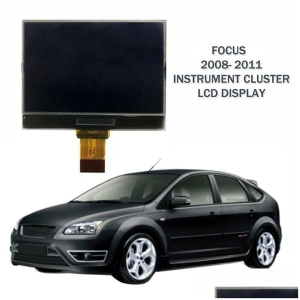 Carro pc carro display lcd tela para ford focus c-max galaxy kuga instrumento cluster painel pixel reparação254l entrega direta automóveis mot dhl8y