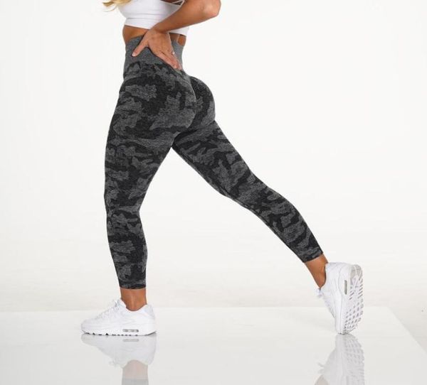 Frauen Camo Nahtlose Leggings Sport Outfit Hohe Taille Squat Proof Bauch Control GYM Strumpfhosen Workout Fitness Elastische Yoga Hosen für 3111085